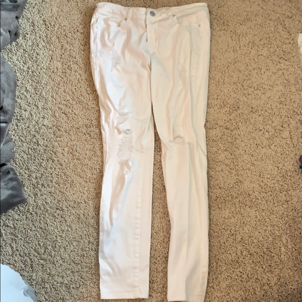White Ripped Jeans